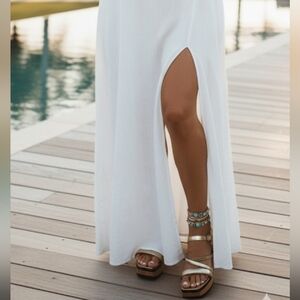 VIC Matie gold platform sandals size 11